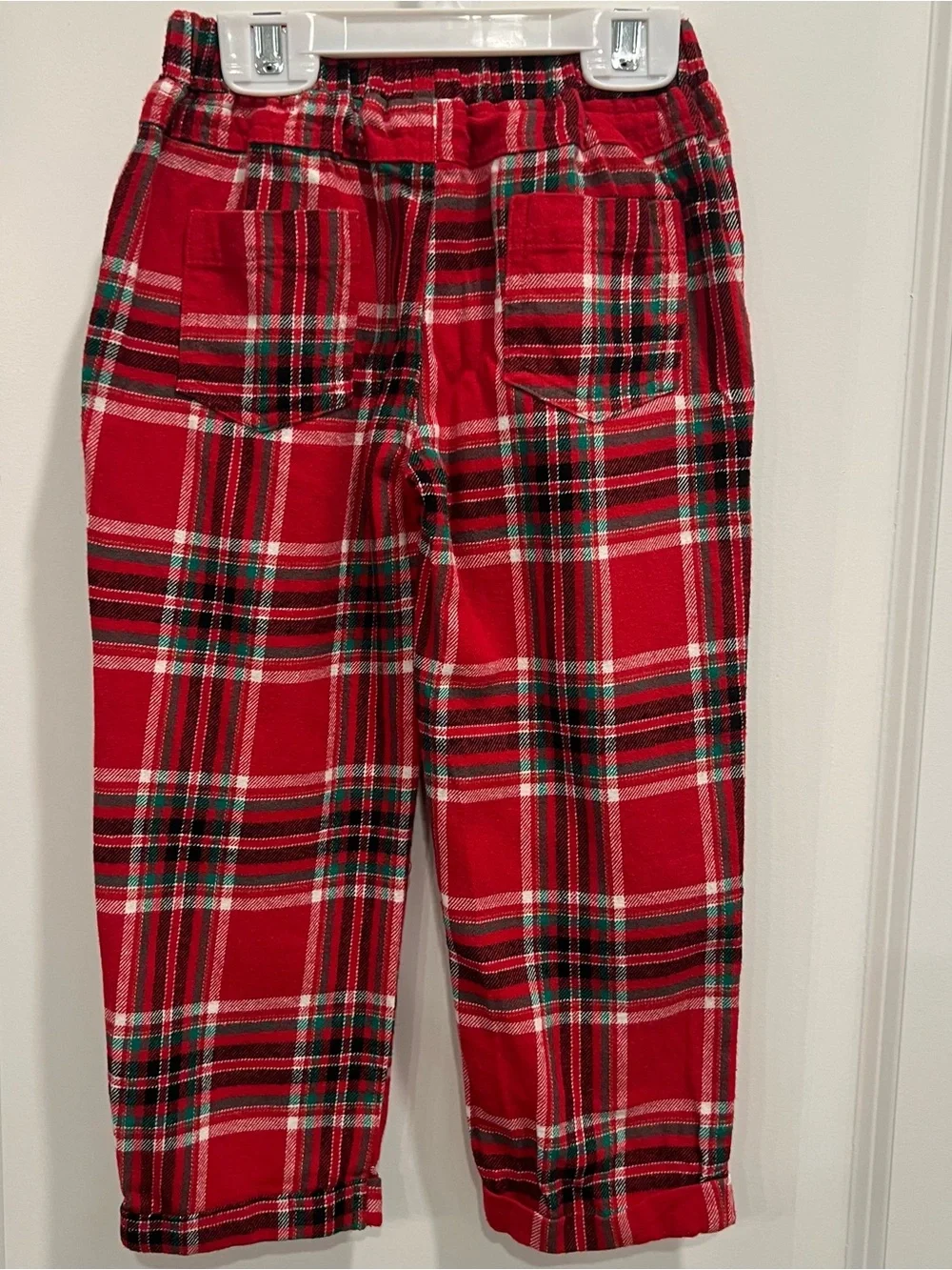 Classic Red Plaid Boys' Vest Set with Bow Tie and White Shirt 4-5Y